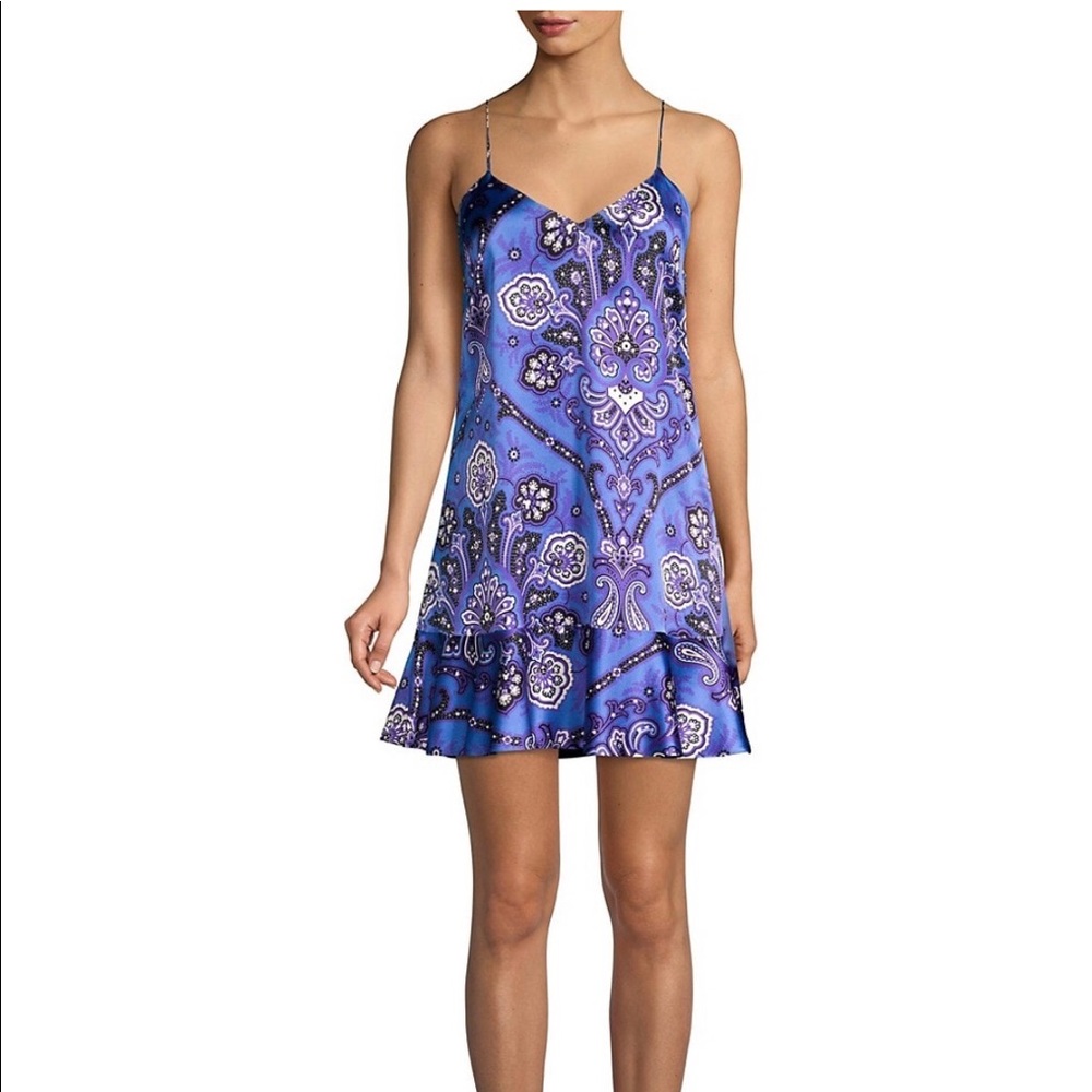 CAROLINE CONSTAS Tina Paisley Slip Dress